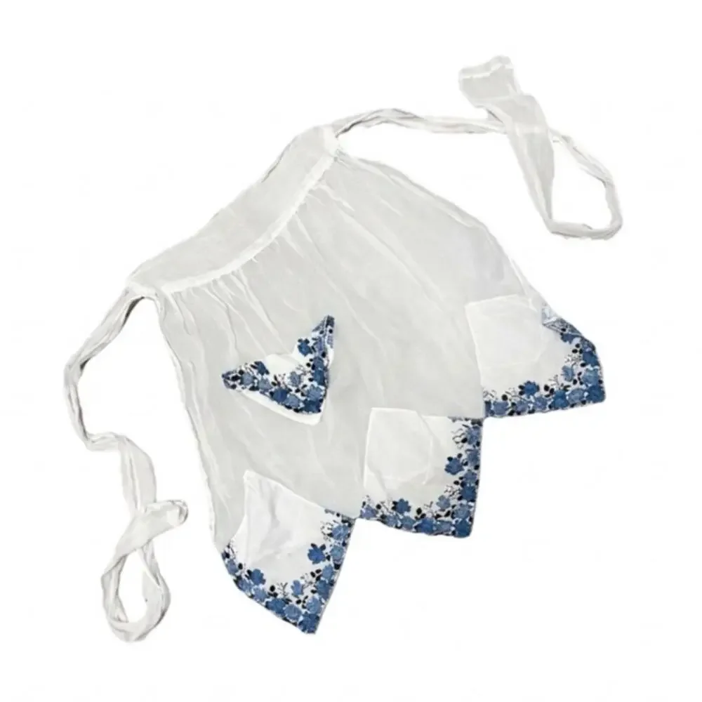 Vintage handmade handkerchief half apron